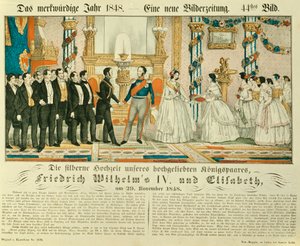 Aniversario de bodas de plata de Federico Guillermo IV de Prusia y su esposa Isabel Ludovika de Baviera, 1848