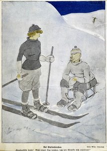 Esquí y trineo - prensa alemana de German School