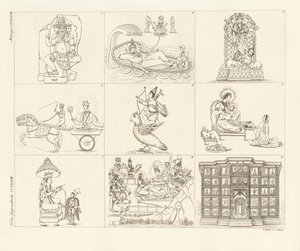 Algunas descripciones de la mitología india de German School