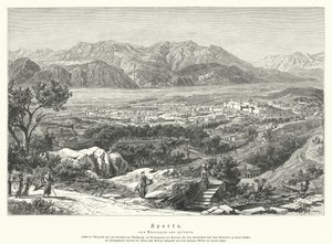 Esparta, Antigua Grecia (grabado) de German School