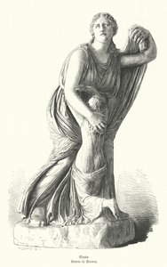 Estatua de Níobe protegiendo a uno de sus hijos de Artemisa y Apolo de German School