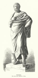 Estatua de Sófocles, dramaturgo griego antiguo de German School