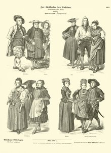 Trajes suizos, finales del siglo XVIII (grabado) de German School
