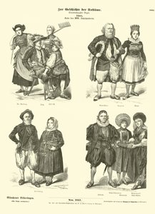Trajes suizos, finales del siglo XVIII