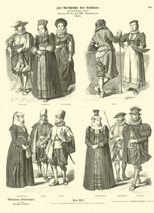 Trajes suizos, mediados del siglo XVII