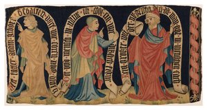 Fragmento de tapiz que representa a los Tres Profetas, de Franconia (lana) de German School