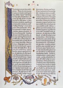 La Biblia de 36 líneas, impresa por Gutenberg (pergamino)