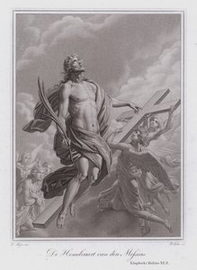 La Ascensión de Cristo (grabado) de German School