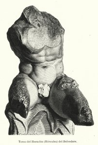 El Torso del Belvedere, escultura romana tradicionalmente creída como una representación de Hércules de German School