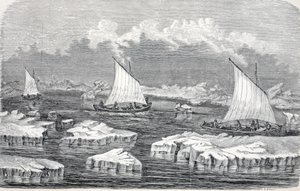 Los barcos bajo vela, pub. Londres 1874 de German School