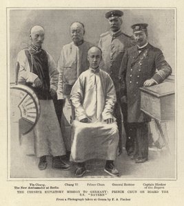 La Misión Expiatoria China a Alemania, el Príncipe Chun a bordo del S.S. "Bayern"