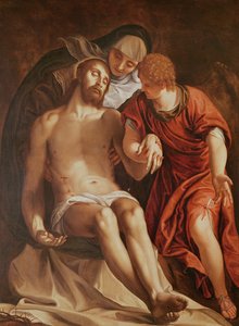 La deposición (óleo sobre lienzo) de German School