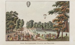 El lugar de los fuegos artificiales, Prater, c.1802