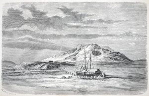 El Germania en la isla Sabine, pub. Londres 1874 de German School