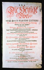 La Santa Biblia, Vol. I., 1681