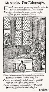 El acuñador de monedas, publicado por Hartman Schopper de German School