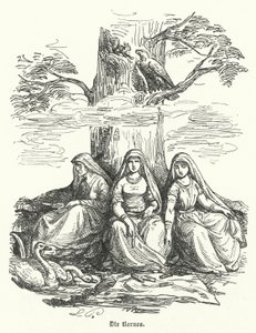 Las Nornas, seres femeninos de la mitología nórdica de German School