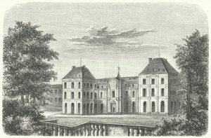 El Palacio de las Tullerías, París, en 1799 (grabado)