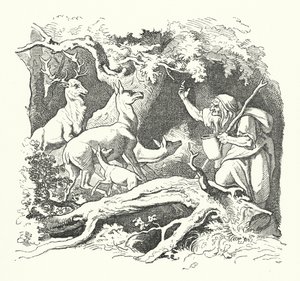 La Bruja y los Hijos del Rey (grabado) de German School