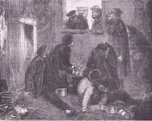 El príncipe heredero de Prusia haciendo la ronda, de la Historia de la Guerra entre Francia y Alemania de Cassell, publicada por Cassell and Company Limited, c.1890 de German School