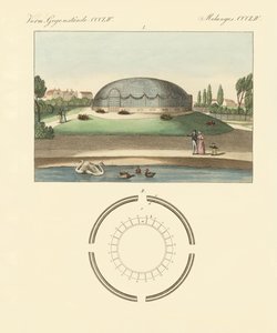 El edificio en forma de cúpula en el jardín zoológico de Surrey de German School