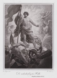 El descenso al infierno (grabado) de German School