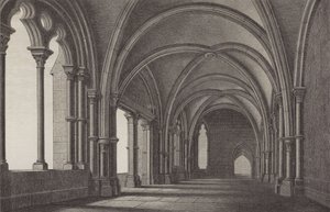 El vestíbulo del Monasterio de Maulbronn, Baden-Wurtemberg, Alemania de German School
