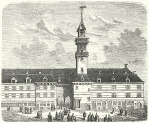El Royal Exchange original, Londres (grabado) de German School