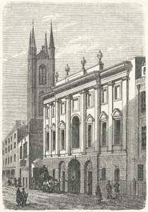 La casa original del Banco de Inglaterra, Walbrook, Londres de German School