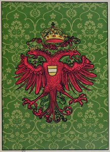 El águila bicéfala de Maximiliano I (1459-1519) de German School