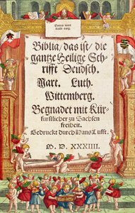 Página del título de la Biblia de Lutero, c.1530