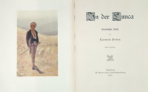 Portada de la novela In der Lunca de Carmen Sylva, publicada en Ratisbona 1906 de German School