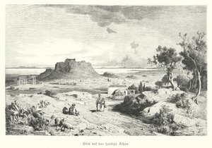 Vista de Atenas, Grecia, finales del siglo XIX (grabado) de German School
