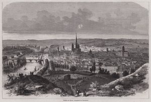 Vista de Rouen, Normandía, Francia de German School