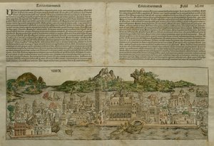 Vista de Venecia, ilustración del Liber Chronicarum por Hartmann Schedel (1440-1514) publicada en Núremberg, 1493 de German School