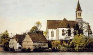 Vista de la iglesia de Bischwiller, Alemania