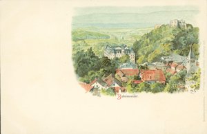 Vista de la ciudad de Badenweiler, Alemania de German School