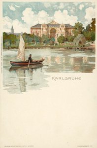 Vista de la ciudad de Karlsruhe en Alemania de German School