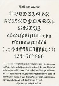 Walbaum Fraktur de German School