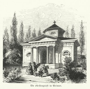 Weimarer Fürstengruft, capilla funeraria de los duques de Saxe-Weimar-Eisenach y lugar de las tumbas de los autores alemanes Johann Wolfgang Goethe y Friedrich Schiller