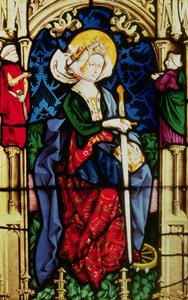 Ventana que representa a Santa Catalina, de Partenheim, c.1440