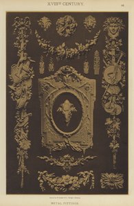 Siglo XVIII, accesorios metálicos de German School