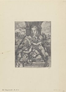 María con el Niño y el joven Juan Bautista de Gerolamo Imperiale