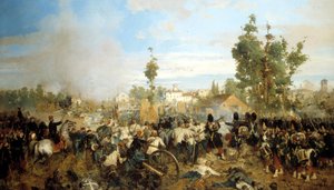 Batalla de Magenta. Pintura de Gerolamo (Girolamo) Induno de Gerolamo Induno