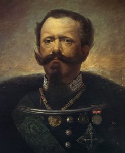 Retrato de Víctor Manuel II, rey de Italia (óleo sobre lienzo) de Gerolamo Induno