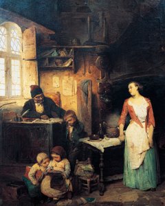 Maestro de escuela de Gerolamo Induno
