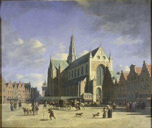 El Gran Mercado, Haarlem de Gerrit Adriaensz Berckheyde