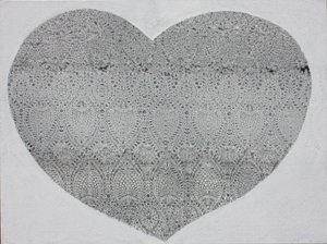 Heart Snow, 2023 (acrílico sobre lienzo) de Gerrit Greve