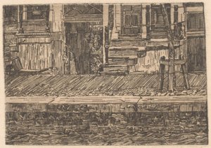 Muelle en el que se encuentran los trenes de alta velocidad de Gerrit Haverkamp (signed by artist)