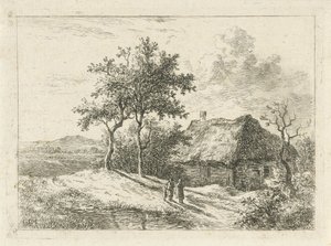 Tres figuras en una granja de Gerrit Jan Michaëlis